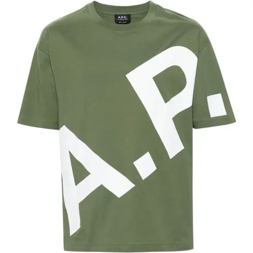 Mens Clothing T-Shirts Polos Ss24 , male, Sizes: M, L - A.p.c. - Modalova