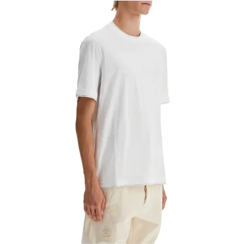 Schichteffekt Rundhals T-Shirt , Herren, Größe: XL - BRUNELLO CUCINELLI - Modalova