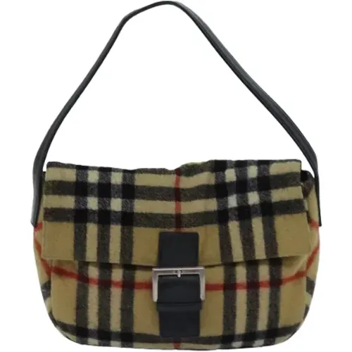 Pre-owned Wool shoulder-bags , female, Sizes: ONE SIZE - Burberry Vintage - Modalova