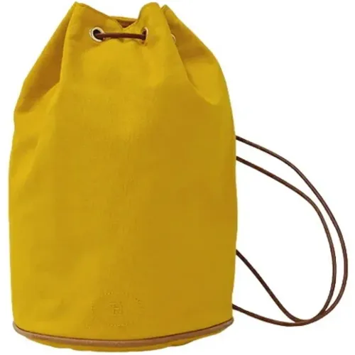 Pre-owned Canvas backpacks , female, Sizes: ONE SIZE - Hermès Vintage - Modalova