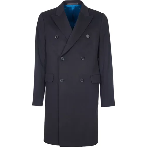 Double-Breasted Wool Cashmere Coat , male, Sizes: 2XL, XL, L - PS By Paul Smith - Modalova