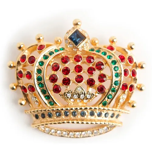 Royal crown brooche , female, Sizes: ONE SIZE - Kenneth Jay Lane Pre-owned - Modalova