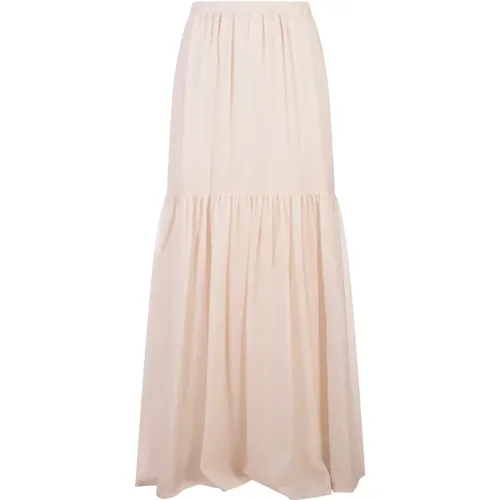 White Cafila Long Skirt , female, Sizes: XS - Max Mara - Modalova