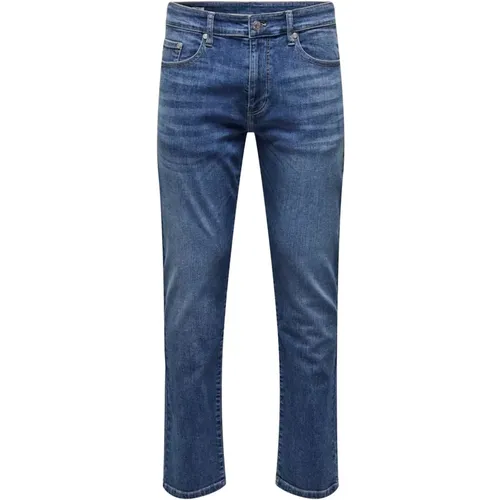 Slim Fit Jeans für Herren , Herren, Größe: W31 L34 - Only & Sons - Modalova