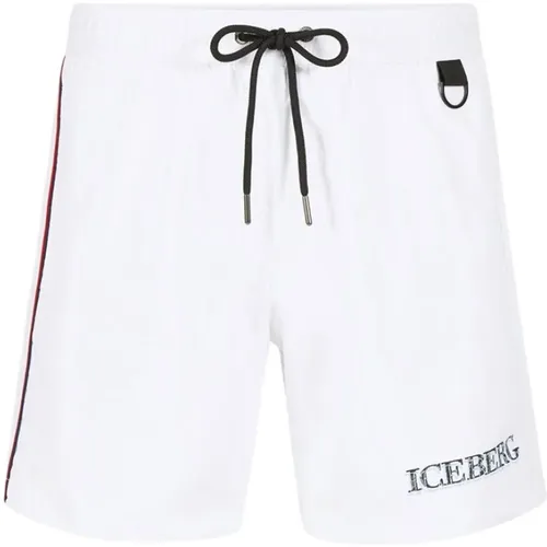 Logo Swim Trunks , male, Sizes: S, M, L, XL - Iceberg - Modalova