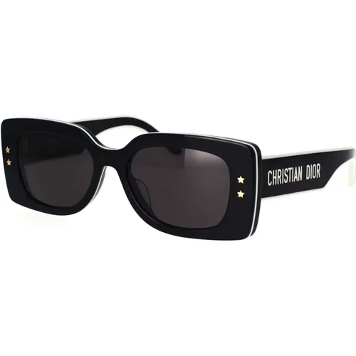 Bold and Modern Square Sunglasses with Triple Layer Effect , female, Sizes: 53 MM - Dior - Modalova
