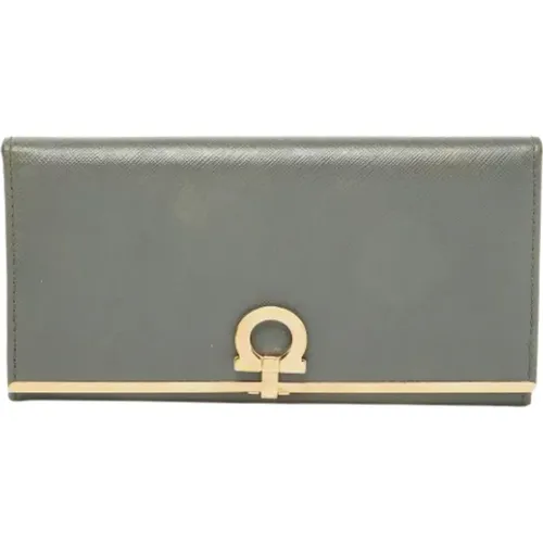 Pre-owned Leather wallets , female, Sizes: ONE SIZE - Salvatore Ferragamo Pre-owned - Modalova