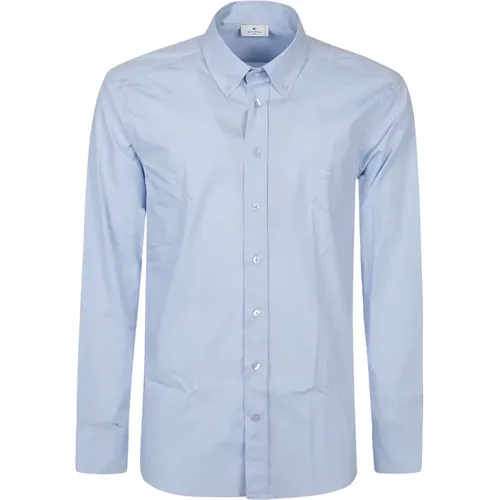 Azzurro Long Sleeve Shirt , male, Sizes: 4XL, M, 3XL, L, XL - ETRO - Modalova