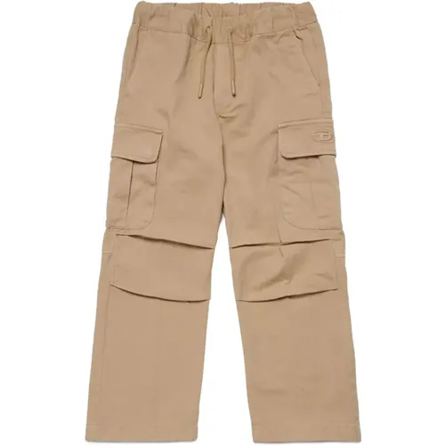 Baumwollhose mit Kordelzug in der Taille,Hose und shorts - Diesel - Modalova