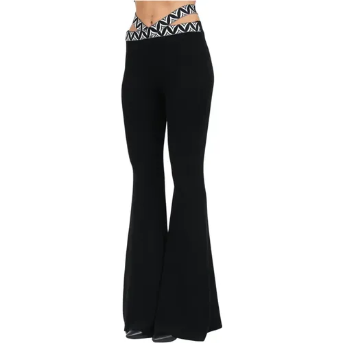 Elegante Schwarze Strickhose , Damen, Größe: XS - Akep - Modalova