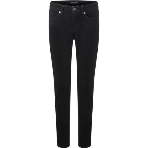 Slim Fit Jeans Gerade Passform 5-Pocket-Design , Damen, Größe: L L32 - CAMBIO - Modalova