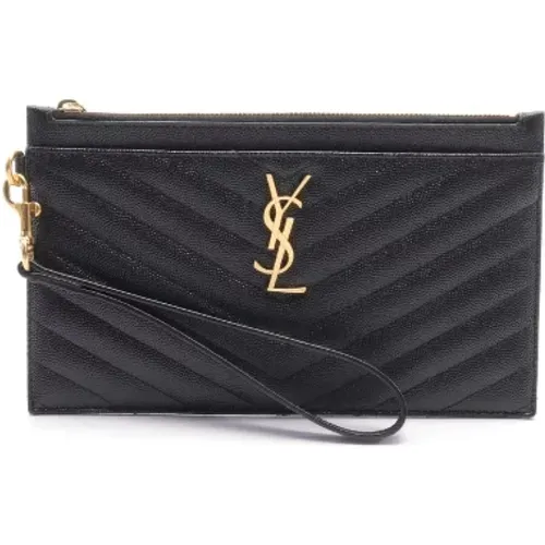 Pre-owned Leder clutches - Yves Saint Laurent Vintage - Modalova