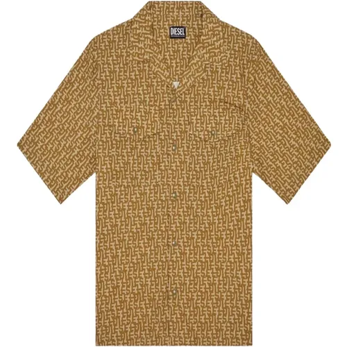 Short Sleeve Casual Shirt , male, Sizes: S - Diesel - Modalova