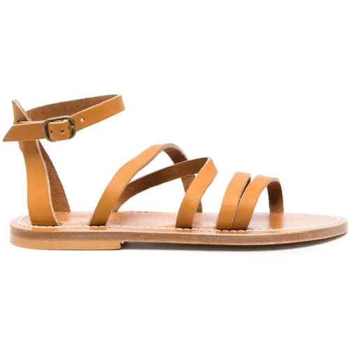 St Tropez Leather Flat Sandals , female, Sizes: 7 UK, 8 UK, 6 UK, 3 UK, 5 UK, 4 UK - K.jacques - Modalova