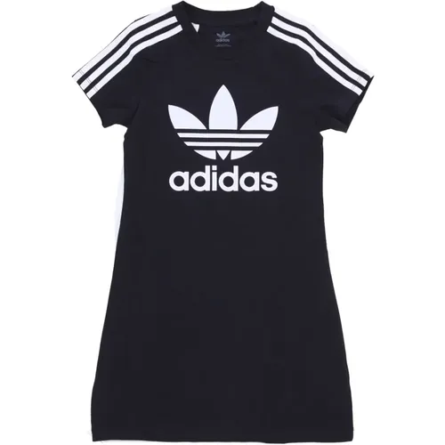 Schwarzes kurzes T-Shirt-Kleid - Adidas - Modalova