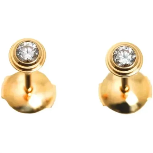 Pre-owned Gold earrings , female, Sizes: ONE SIZE - Cartier Vintage - Modalova