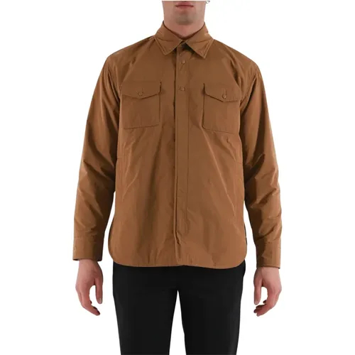 Nylon Overshirt with Snap Front , male, Sizes: L, XL - Aspesi - Modalova