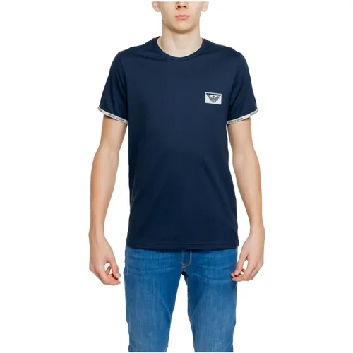 Cotton Men's T-Shirt Spring/Summer Collection , male, Sizes: L, S, M, XL - Emporio Armani - Modalova