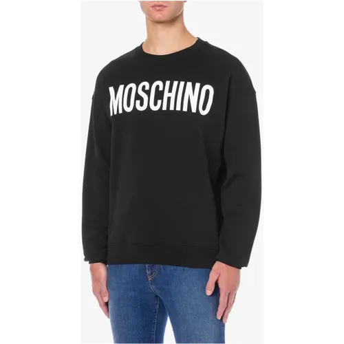 Luxury Sweater with Iconic Branding , male, Sizes: S - Moschino - Modalova