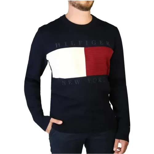 Men Ribbed Crew Neck Sweater , male, Sizes: XL - Tommy Hilfiger - Modalova
