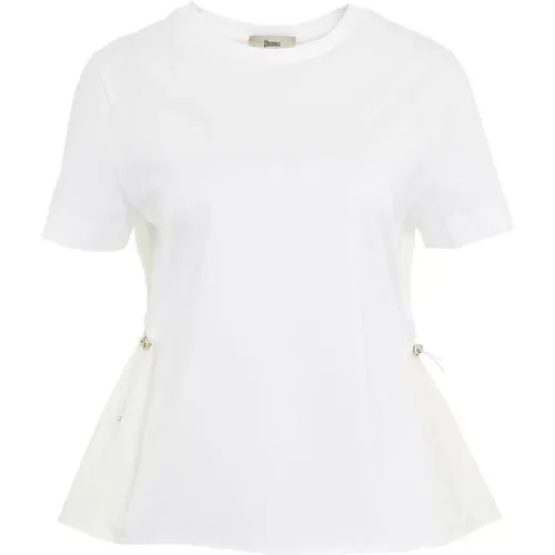 Weiße T-Shirts Polos für Frauen , Damen, Größe: S - Herno - Modalova