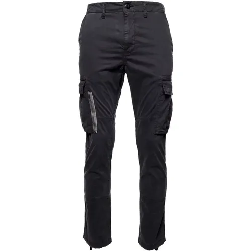 Women's - Superdry x Ringspun Boyfriend Road Cargo Pants in Washed Black
