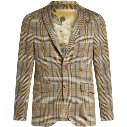 Tartan Check Hooded Jacket , male, Sizes: L, XL - ETRO - Modalova