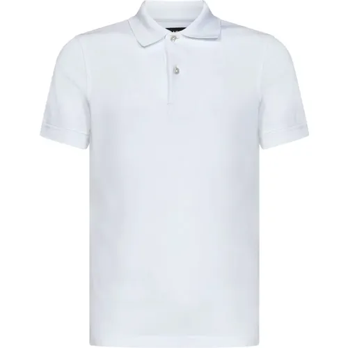 Weißes T-Shirt Polo Klassische Baumwolle , Herren, Größe: 2XL - Tom Ford - Modalova