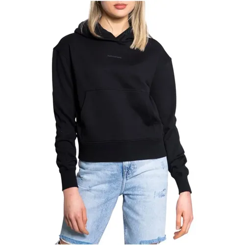 Knit Hooded Sweater , female, Sizes: S, M - Calvin Klein Jeans - Modalova