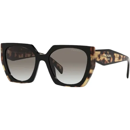 Square Sunglasses Black Grey Tinted , female, Sizes: 54 MM - Prada - Modalova