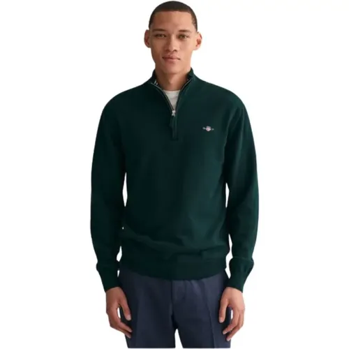 Ultrafeiner Woll-Halbzip-Pullover - Gant - Modalova