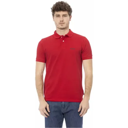 Besticktes Rotes Polo Shirt , Herren, Größe: L - Baldinini - Modalova