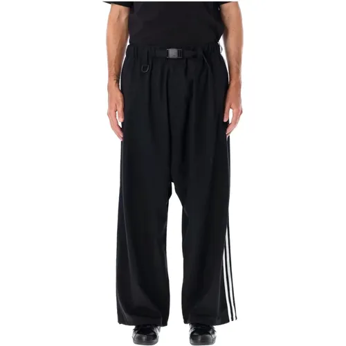 Schwarze Woll-Track-Pant-Hose , Herren, Größe: S - Y-3 - Modalova