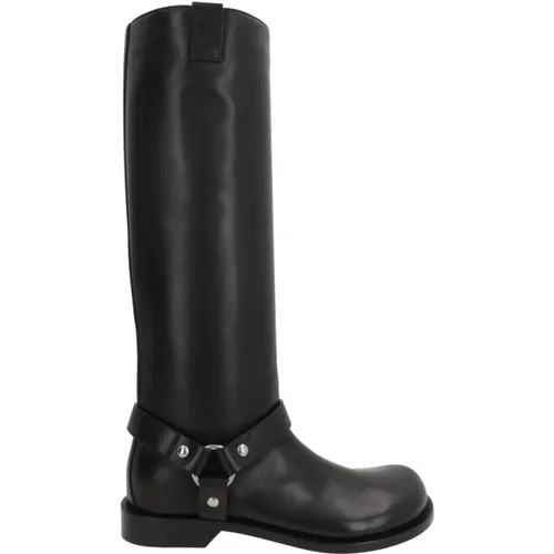 Biker Leather Boots , female, Sizes: 4 UK, 6 UK, 7 UK, 3 UK, 5 UK - Loewe - Modalova