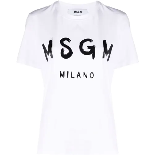 T-shirt , female, Sizes: L, M - Msgm - Modalova