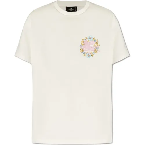 T-shirt with logo , female, Sizes: S, XS - ETRO - Modalova