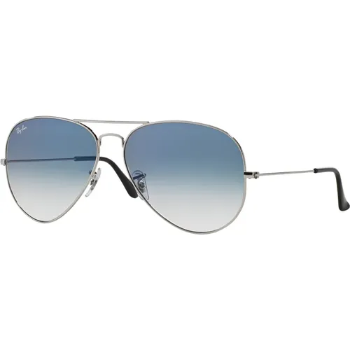 Aviator Large Metal Sonnenbrille Blau Verlauf , Damen, Größe: 55 MM - Ray-Ban - Modalova