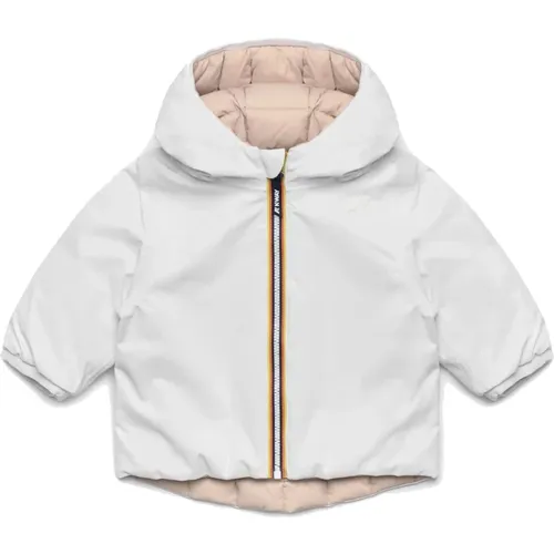 Wendbare Daunenjacke mit Kapuze , unisex, Größe: 86 CM - K-way - Modalova