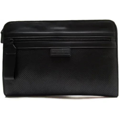 Pre-owned Leather clutches , female, Sizes: ONE SIZE - Bottega Veneta Vintage - Modalova