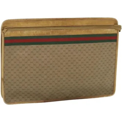 Pre-owned Leather clutches , female, Sizes: ONE SIZE - Gucci Vintage - Modalova