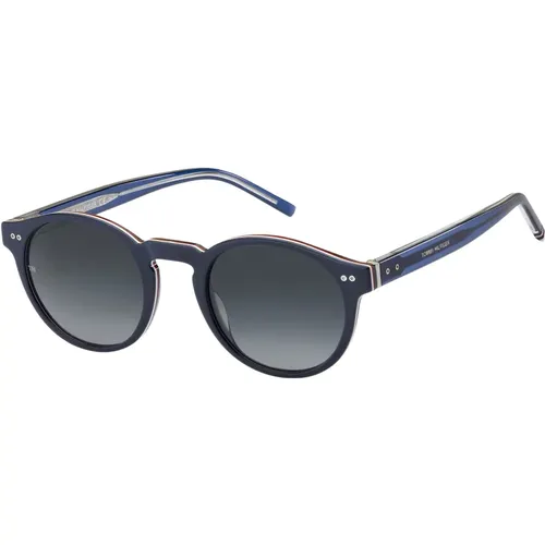 Blau Shaded Sonnenbrille TH 1795/S , Herren, Größe: 50 MM - Tommy Hilfiger - Modalova