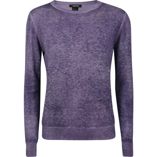 Merino Wool Cashmere Sweater Made in Italy , female, Sizes: M - Avant Toi - Modalova