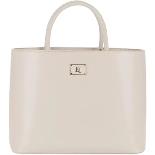 Mittelgroße Shopper Tasche mit abnehmbarem Riemen und internem Beutel,Accessoires - Taschen,Bags - Elisabetta Franchi - Modalova