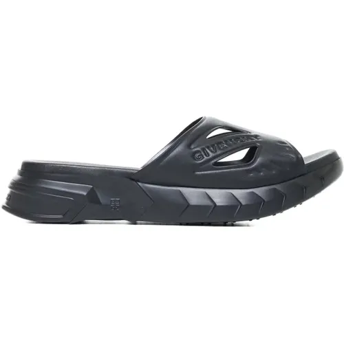 Slider Sandals with Logo , male, Sizes: 12 UK, 7 UK, 10 UK, 8 UK, 9 UK - Givenchy - Modalova