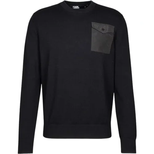 Punktstrick-Crewneck 655042-544305 , Herren, Größe: XL - Karl Lagerfeld - Modalova