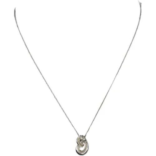 Silberne Halskette von Tiffany & Co. , Damen, Größe: ONE Size - Tiffany & Co. Pre-owned - Modalova
