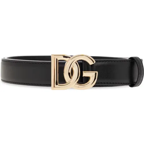 Gürtel mit Logo , Damen, Größe: 75 CM - Dolce & Gabbana - Modalova