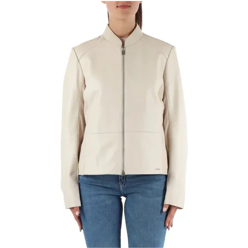 Leather Jacket with Zip Closure , female, Sizes: M, XL, L - Rino&Pelle - Modalova
