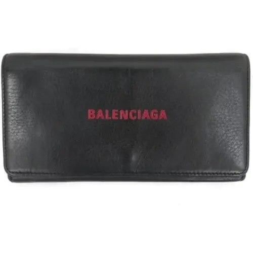 Pre-owned Leather Wallet , female, Sizes: ONE SIZE - Balenciaga Vintage - Modalova