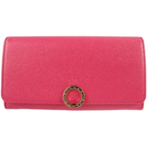 Pre-owned Leather wallets , female, Sizes: ONE SIZE - Bvlgari Vintage - Modalova